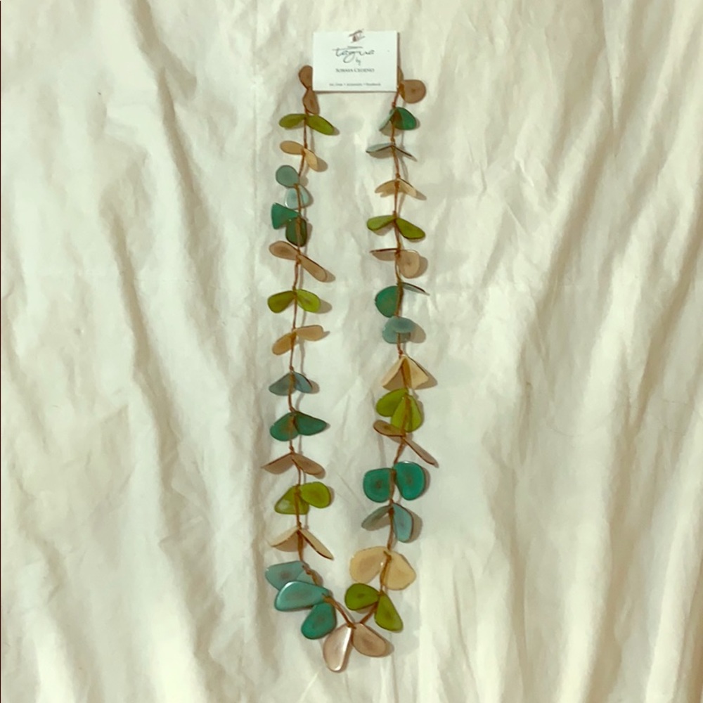 Tagua Turquoise Necklace